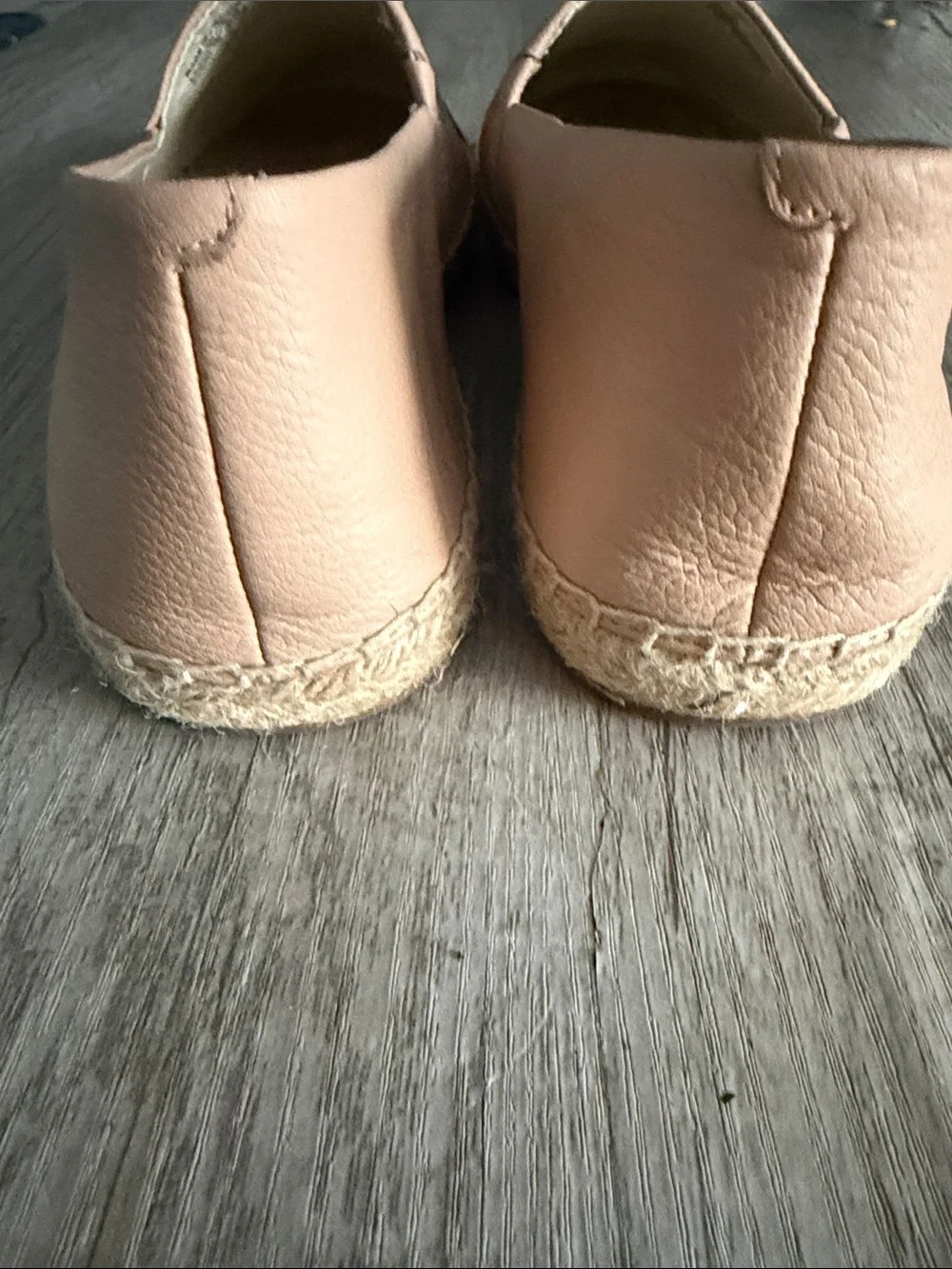 Michael Kors Two-Tone Blush and Black Espadrille Flats 8.5